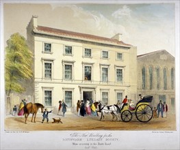 Literary Society building on Borough Road, Southwark, London, 1840. Artist: D McKewan