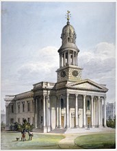 St Marylebone New Church, London, 1816. Artist: John Coney