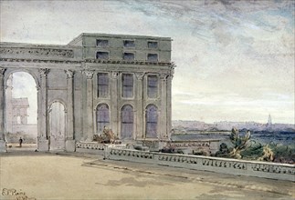 View of Chester Terrace, Regent's Park, London, 1830. Artist: Edmund Thomas Parris