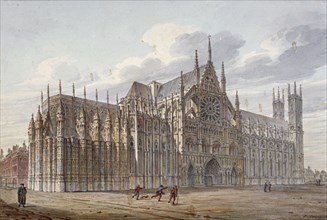 Westminster Abbey, London, 1816. Artist: John Coney