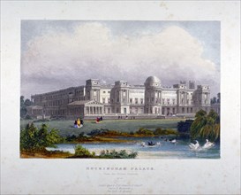 View of Buckingham Palace, Westminster, London, c1830. Artist: Anon