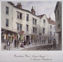Probably a view of Holywell Street, Westminster, London, c1850. Artist: Thomas Hosmer Shepherd