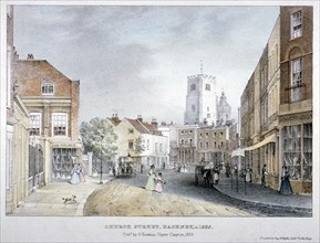 Church Street, Hackney, London, 1835. Artist: Day & Haghe