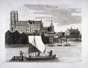 View of Westminster Abbey, London, c1780. Artist: Anon