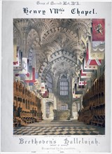 Interior view of Henry VII's chapel in Westminster Abbey, London, c1855. Artist: WL Walton