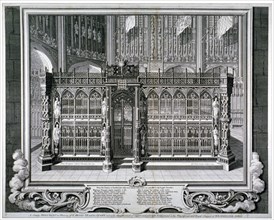 Monument to Henry VII and Queen Elizabeth in the king's chapel, Westminster Abbey, London, 1735. Artist: George Vertue