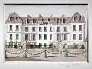 Houses at Cheyne Walk, Chelsea, London, c1850. Artist: Anon
