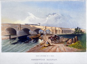 Greenwich Railway, Deptford, London, 1836. Artist: GF Bragg