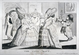 'The City rout', 1776. Artist: Anon