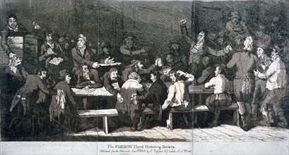 'The Robbing Hood Debating Society', 1809. Artist: Anon
