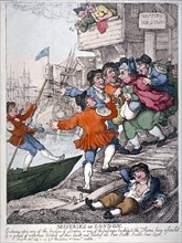'Miseries of London', 1812. Artist: Anon