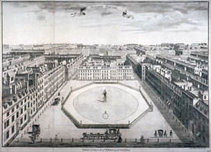 Golden Square, Westminster, London, 1754. Artist: Sutton Nicholls