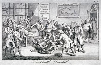 'The Battle of Cornhill', 1769. Artist: Anon