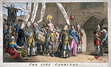 'The City carriers', 1769. Artist: Anon