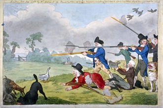 'London sportsmen, or the Cockney's journal of the first of September', 1821. Artist: Anon
