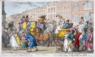 Pall Mall', 1807 Artist: Thomas Rowlandson