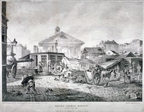 Covent Garden Market, Westminster, London, 1815. Artist: Engelmann and Company