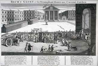 'Rich's Glory or his Triumphant Entry into Covent-Garden', 1732. Artist: Anon
