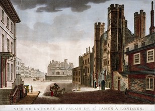 Gate of St James's Palace, Westminster, London, c1800. Artist: Anon