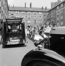 Funeral on a council estate, London, 1960-1965