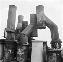 Chimney pots, Soho,  London, 1960-1965