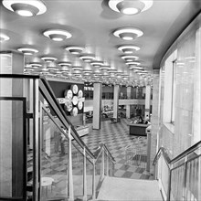 The foyer of the BOAC Air Terminal building, London, 1960-1972