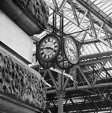 Clock at Waterloo Station, London, 1960-1972