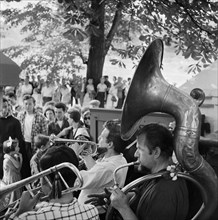 Open-air concert on Hampstead Heath, London, 1957-1962