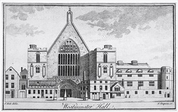 View of Westminster Hall from New Palace Yard, London, 1740. Artist: Thomas Simpson