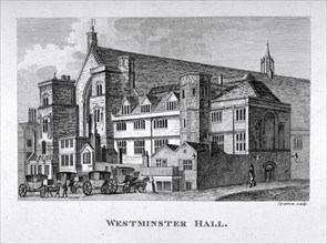View of Westminster Hall from New Palace Yard, London, c1800. Artist: S Sparrow
