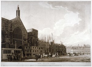 New Palace Yard and the entrance to Westminster Hall, London, 1782. Artist: Thomas Malton II