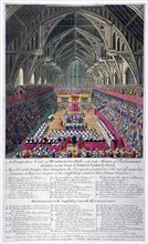 Trial of Lord Lovat, Westminster Hall, London, 1747. Artist: Anon