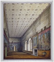 Interior view of the Painted Chamber, Palace of Westminster, London, 1817. Artist: William Capon
