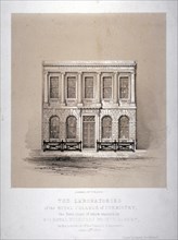 The laboratories of the Royal College of Chemistry, Hanover Square, Westminster, London, 1846. Artist: Day & Haghe