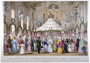 Scene in the Hanover Square Rooms, Westminster, London, 1833. Artist: Anon
