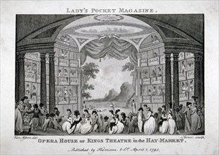 Interior view of the King's Theatre, Haymarket, London, 1795. Artist: James Sargant Storer