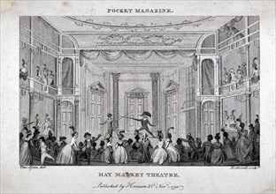 Interior of the Haymarket Theatre, London, 1795. Artist: Thomas Rothwell
