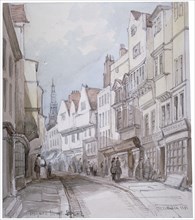 View of Holywell Street, Westminster, London, 1851. Artist: Thomas Colman Dibdin