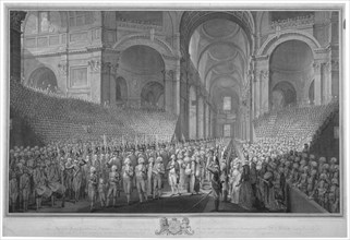 Service of thanksgiving in St Paul's Cathedral, City of London, 1789 (1793). Artist: James Neagle