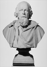 Portrait bust of Alfred, Lord Tennyson, English poet, 1896. Artist: Francis John Williamson