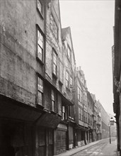 View of houses in Wych Street, Westminster, London, 1876. Artist: Society for Photographing the Relics of Old London