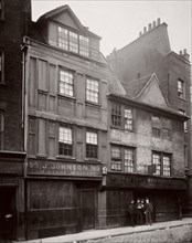 View of houses in Drury Lane, Westminster, London, 1876. Artist: Society for Photographing the Relics of Old London