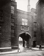 View of Lincoln's Inn Gatehouse, Holborn, Camden, London, 1867. Artist: Society for Photographing the Relics of Old London