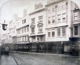 South side of Aldgate (street), showing nos 6-9, City of London, 1872. Artist: Anon