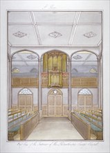 The chapel in the Philanthropic Society Institution on London Road, Southwark, London, 1825. Artist: G Yates