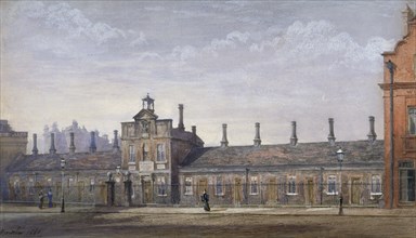 Emery Hill's Almshouses, Rochester Row, Westminster, London, 1880. Artist: John Crowther