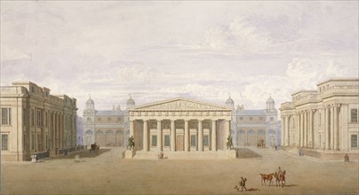 Trafalgar Square, Westminster, London, 1828. Artist: John Nash