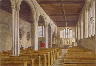 Interior view of the Chapel of St Peter ad Vincula, Tower of London, Stepney, London, 1883. Artist: John Crowther