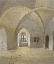 Interior view of the prison in the Bowyer Tower, Tower of London, Stepney, London, 1883. Artist: John Crowther