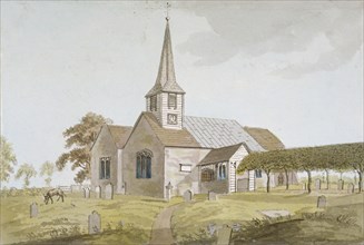 Church of St Mary, Chigwell, Essex, 1799. Artist: Anon